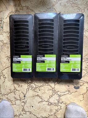 3-Black 3 x 10 in Floor Register